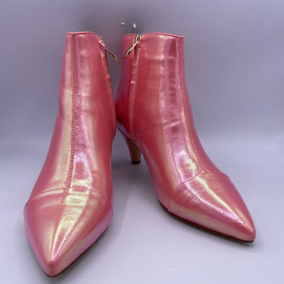 Shoes - XYD Pointy Kitten Heel Booties